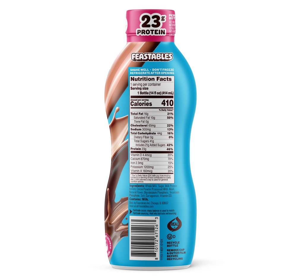 Chocolate Milk 14oz Bottle - USCM1003-12X