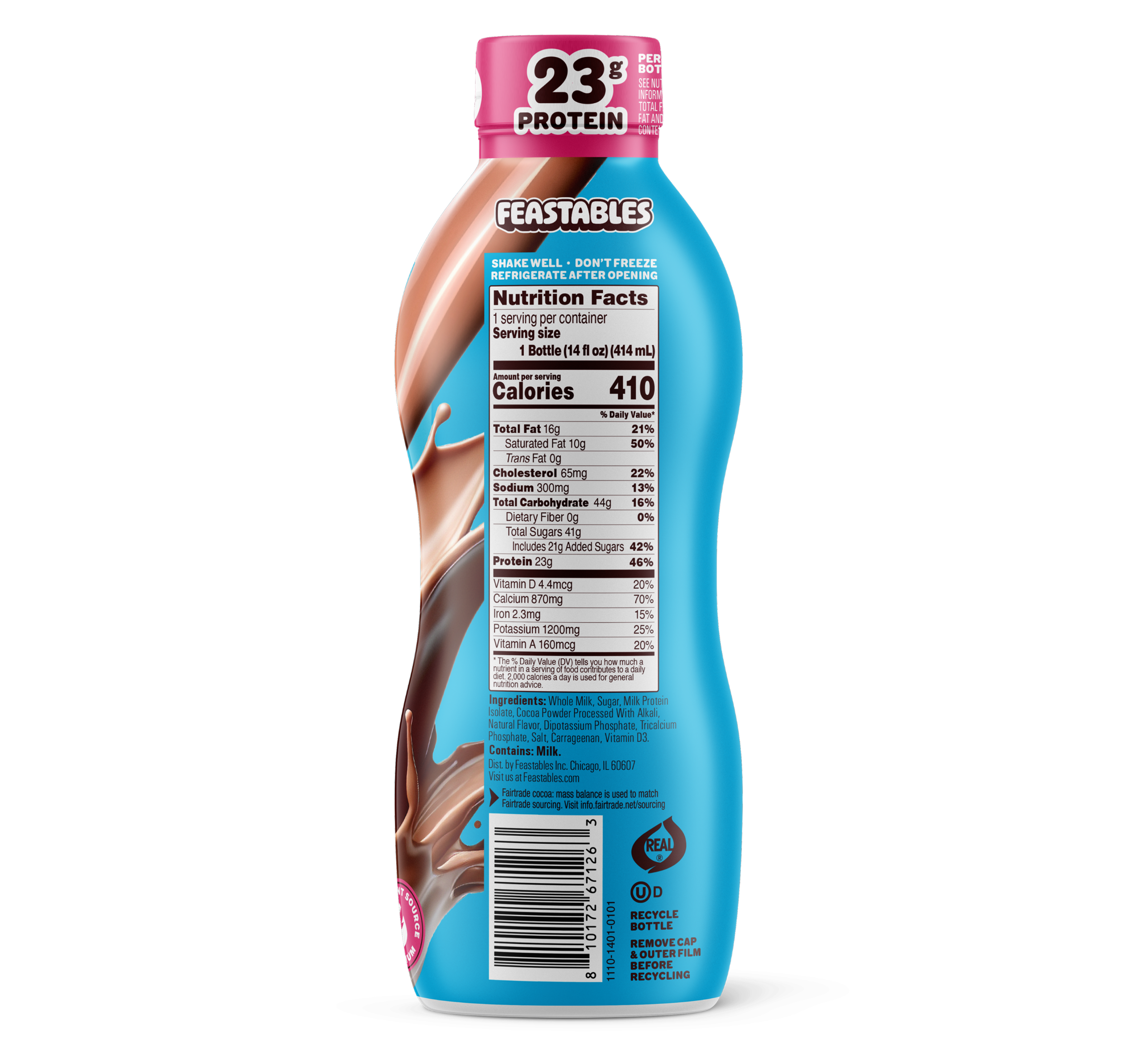 Chocolate Milk 14oz Bottle - USCM1003-12X