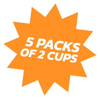 5 packs of 2cups - USCP2207 - badge