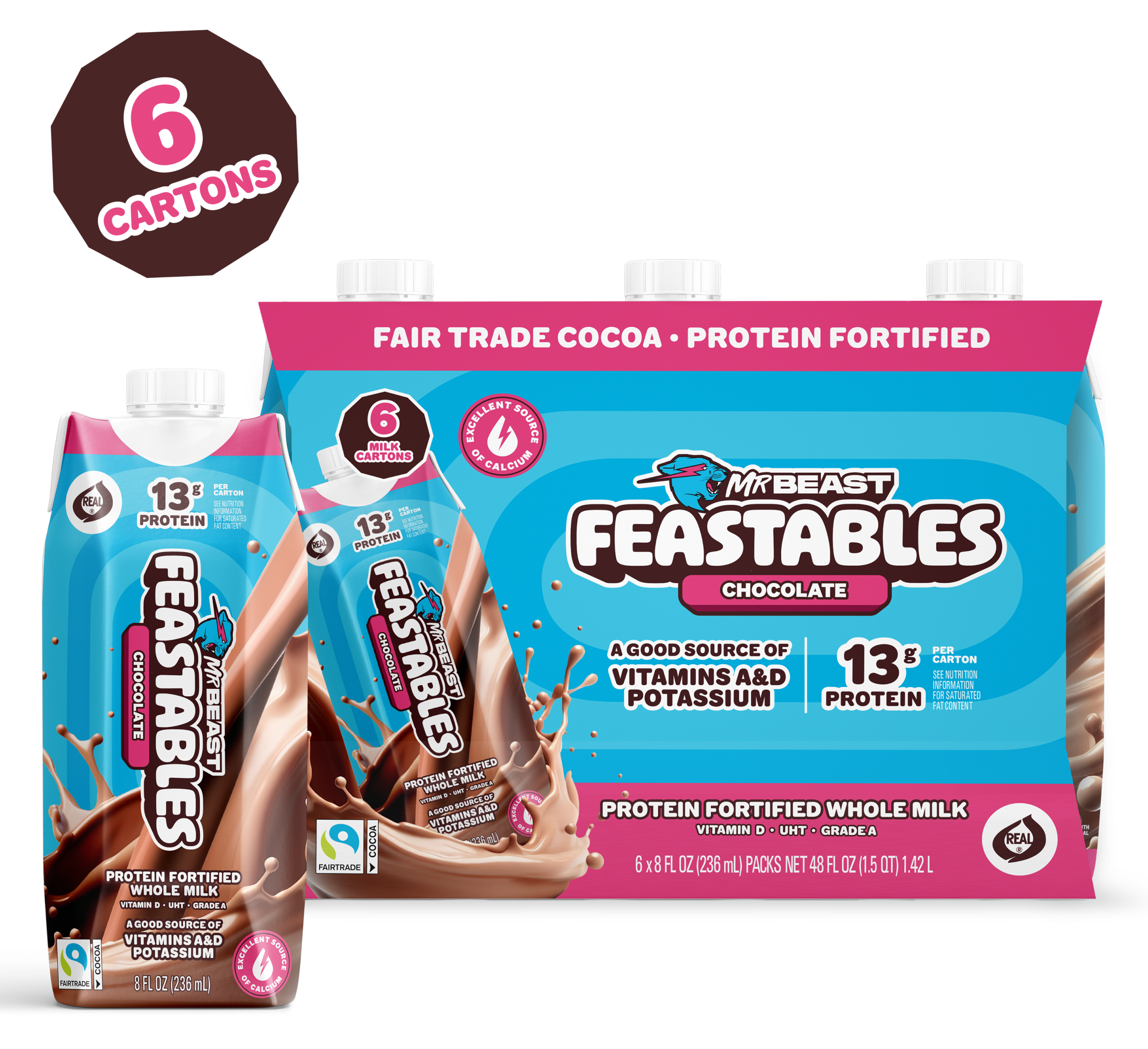Chocolate Milk 8oz Carton (6ct) - USCM1103 - USCM1103-4X